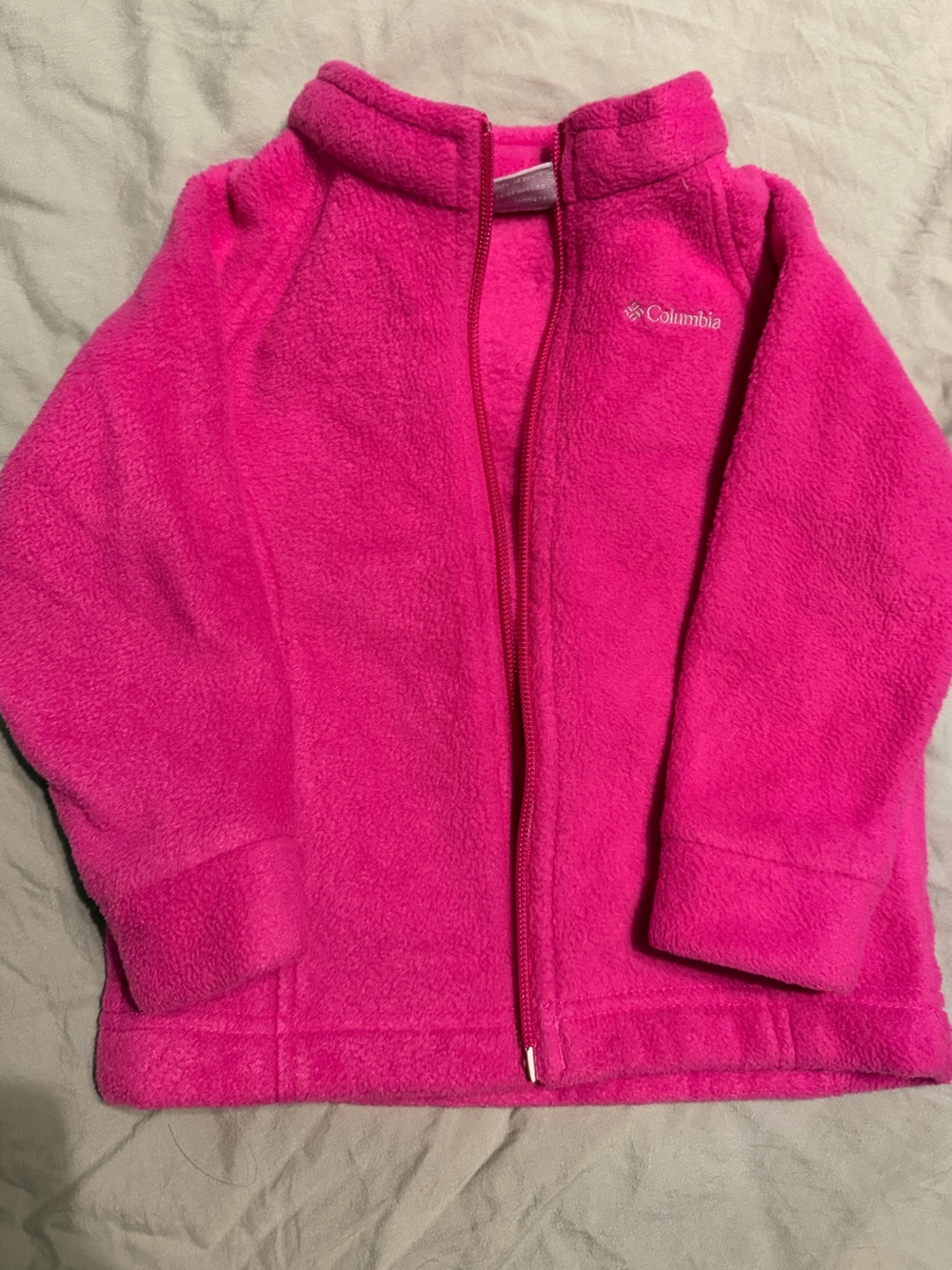 Columbia Kids Hot Pink Full-Zip Fleece Jacket